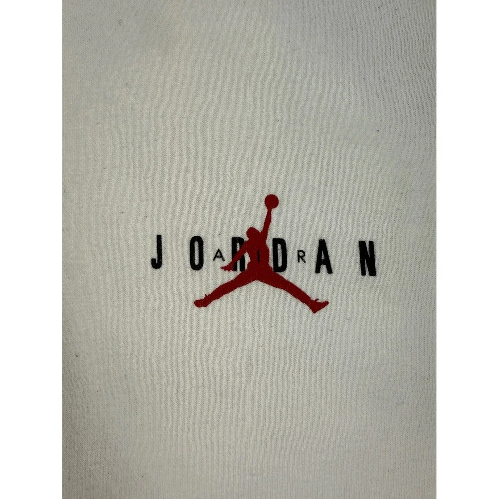 Jordan XL Full Zip Hoodie Streetwear Cotton Blend Graphic Sleeve Logo